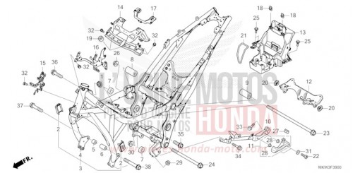 CARROSSERIE DE CHASSIS NC750XDP de 2023